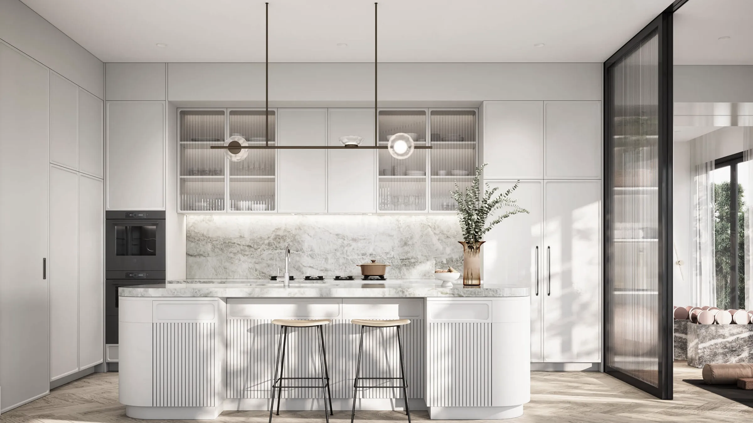 Hero image for Haus Group and Rudder Group project collaboration the Gilroy project featuring Whispair 120 Super Deep monte Carlo and Pitt Cooking Drum 4 burners cooktop